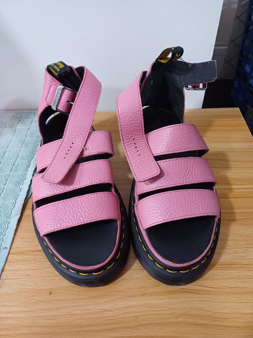 Dr martens clarissa ii hotsell quad sandals in bright pink