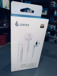 ✅Edifier P180 USB-C Earbuds with Remote and Mic White