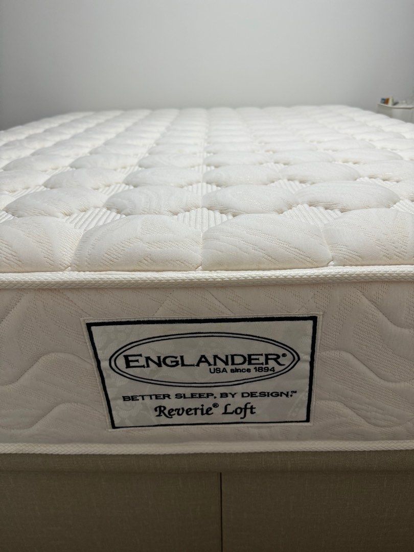 Englander Queen Matteess and Storage Bed, Furniture & Home Living