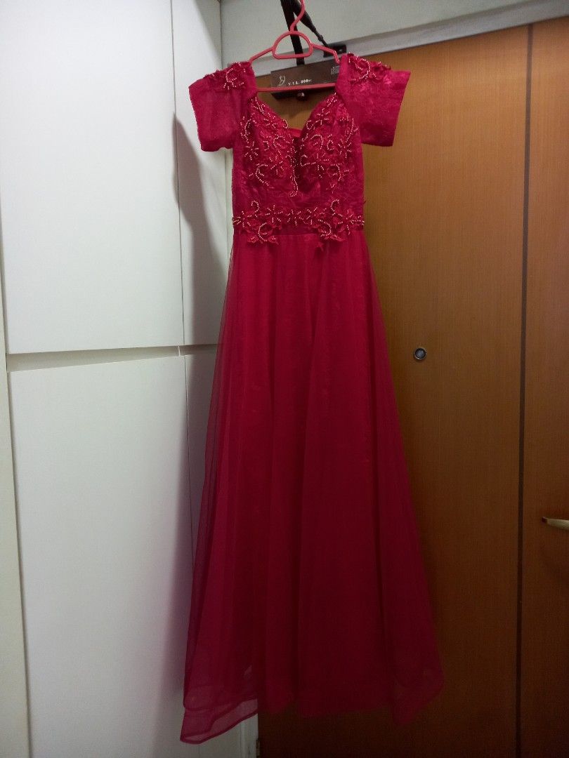 Red evening dresses plus size outlet
