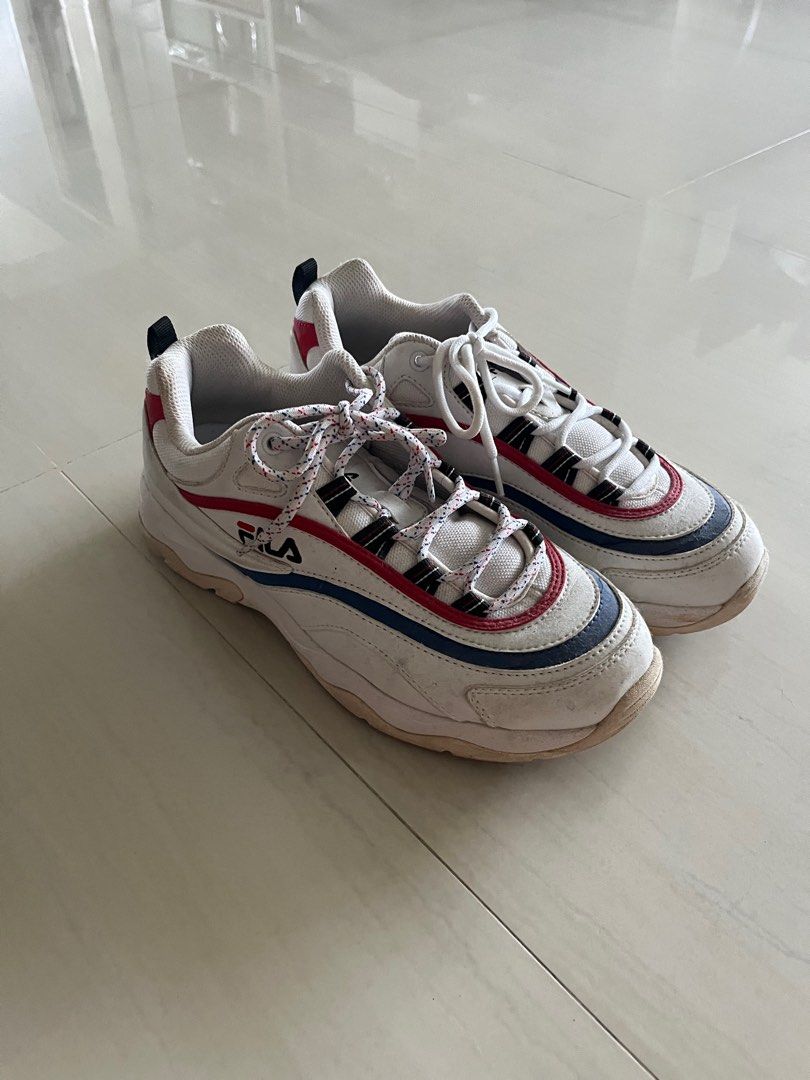 Fila ray red and blue discount