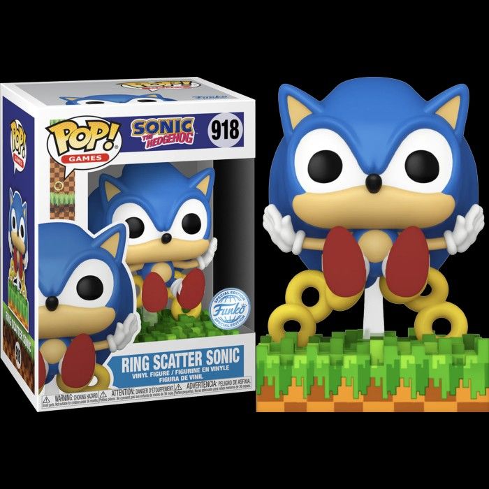 Funko Pop! Games: Sonic the Hedgehog - Ring Scatter Sonic #918