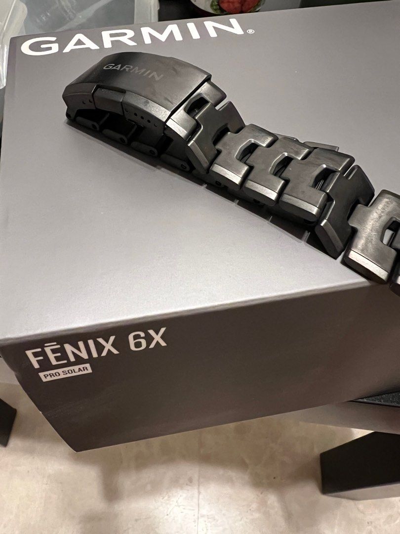 Garmin Fenix 6X - Pro Solar – Titanium with Vented Titanium Bracelet,  Mobile Phones & Gadgets, Wearables & Smart Watches on Carousell