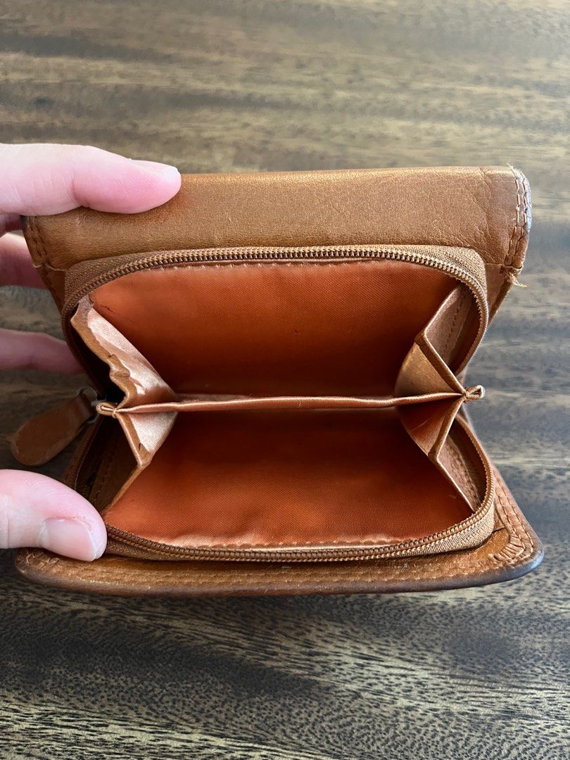Genuine leather clearance wallet womens