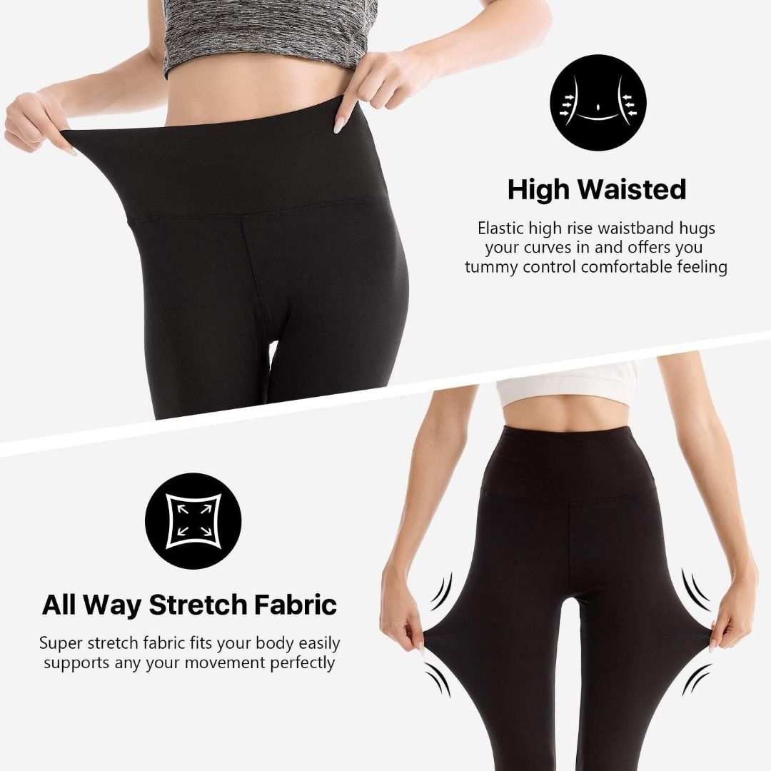 High Waisted Tummy Control Buttery Soft Yoga Pants & Leggings for Women  Size XL