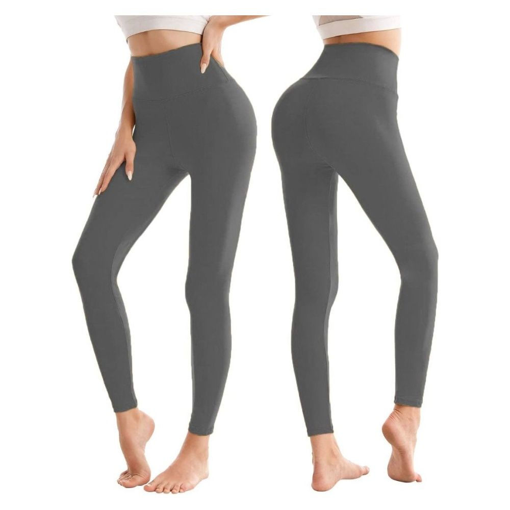 High Waisted Leggings For Women Soft Opaque Tummy Control Stretchy Pants