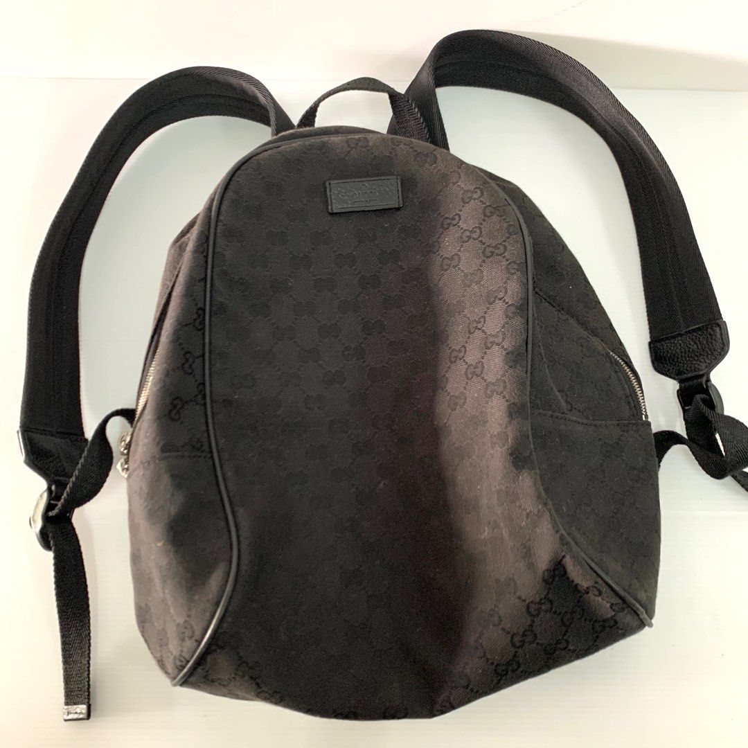 Gucci black clearance monogram backpack