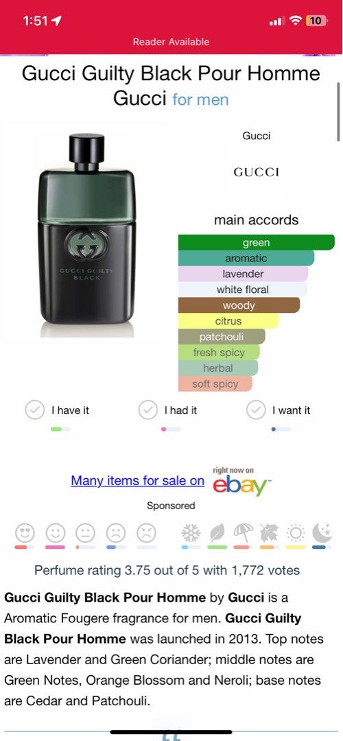 Gucci Guilty Black Pour Homme Gucci for men Beauty Personal
