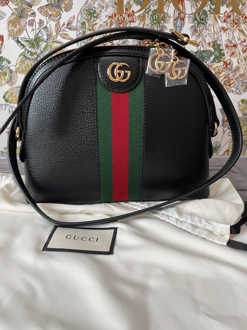Ophidia small discount shoulder bag black