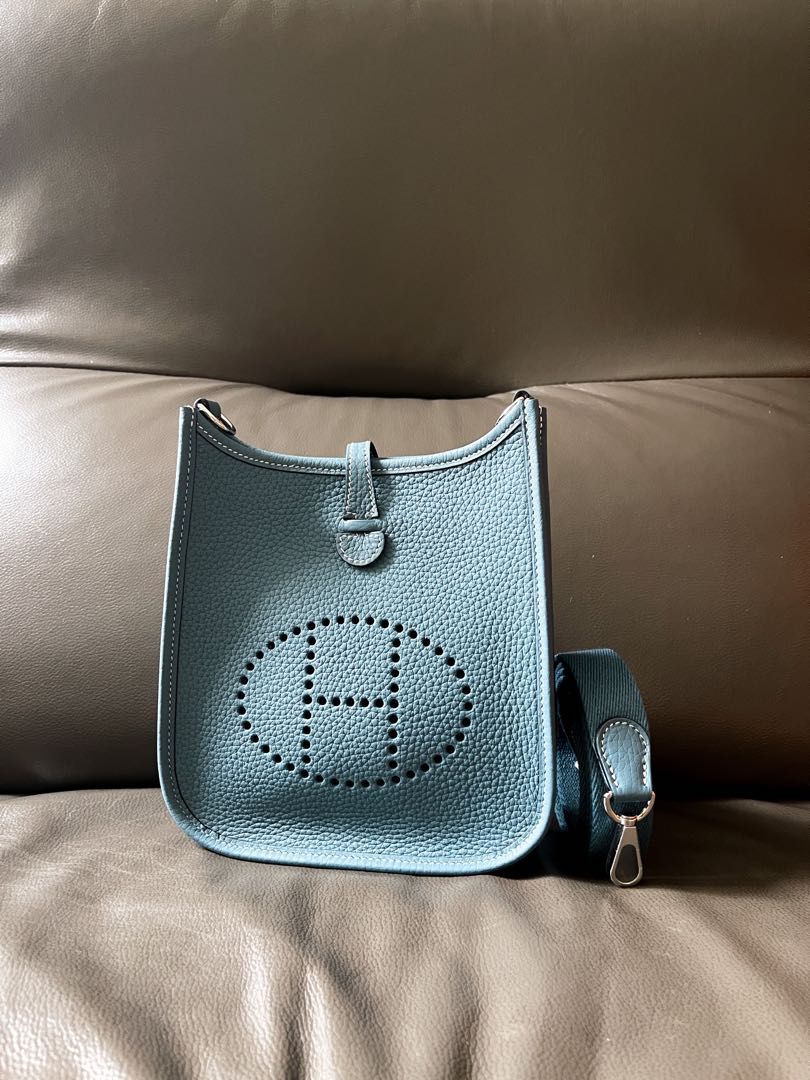 hermes mini evelyne bleu nuit