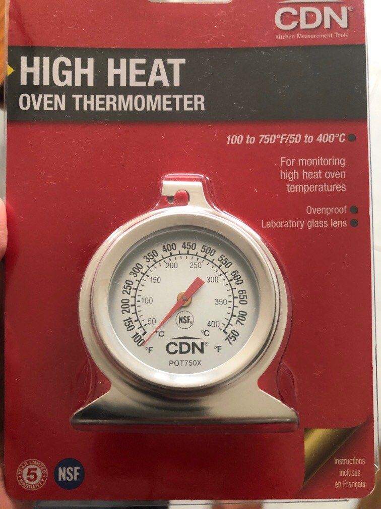 CDN POT750X High Heat Oven Thermometer