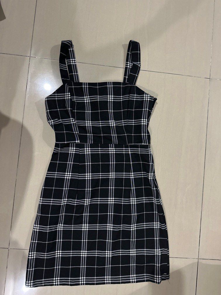 Checkered dress h&m cheap