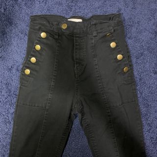 H&M High Waist Black Skinny Jeans