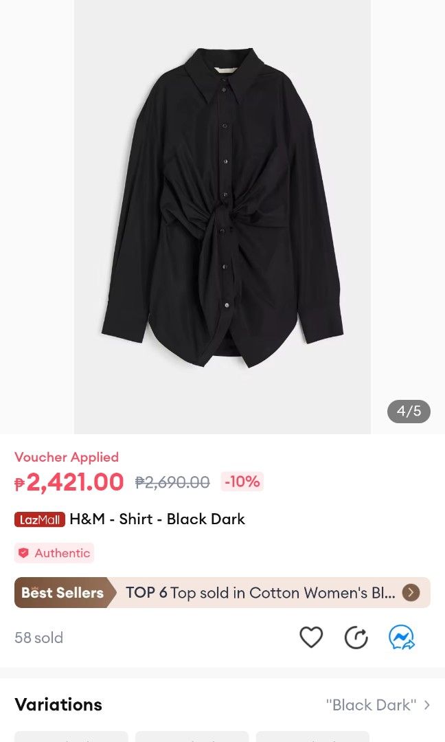H and m xl size clearance