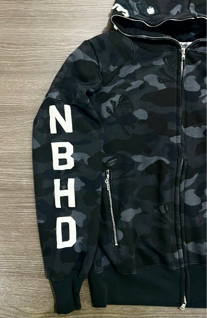 Bape x neighborhood shark hoodie store