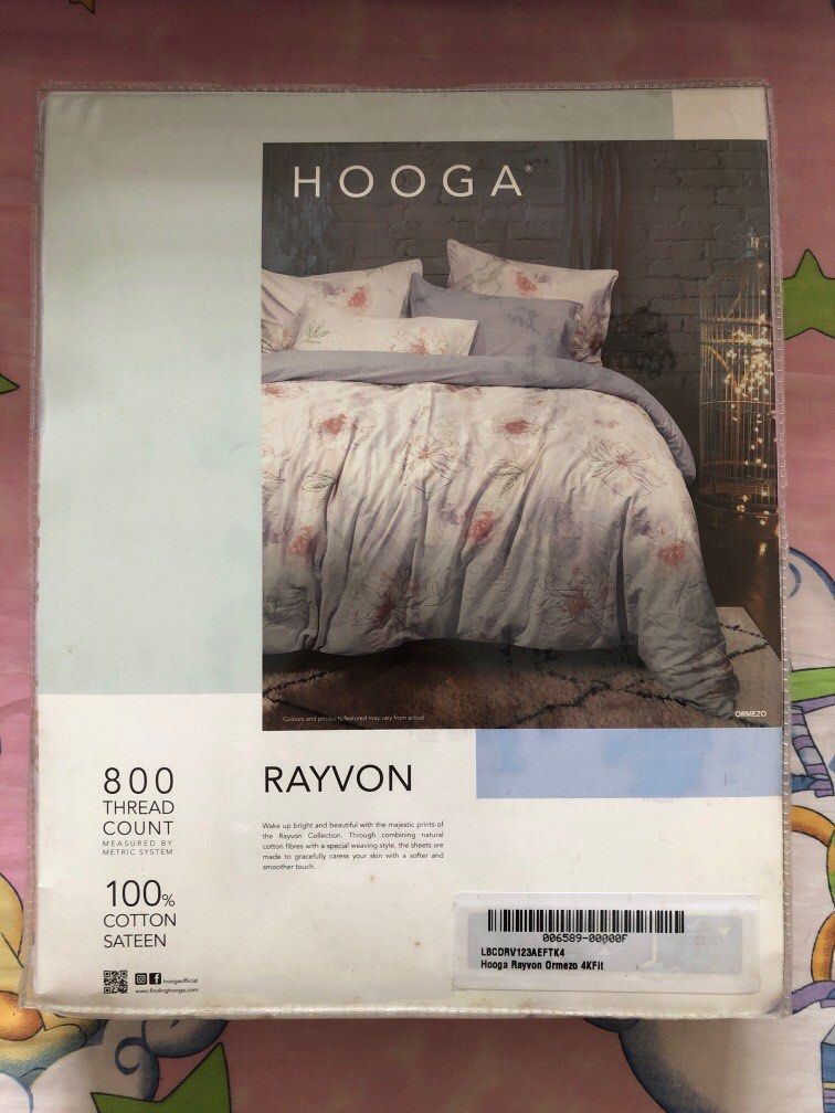 Hooga King Size Fitted Sheet, Furniture & Home Living, Bedding & Towels