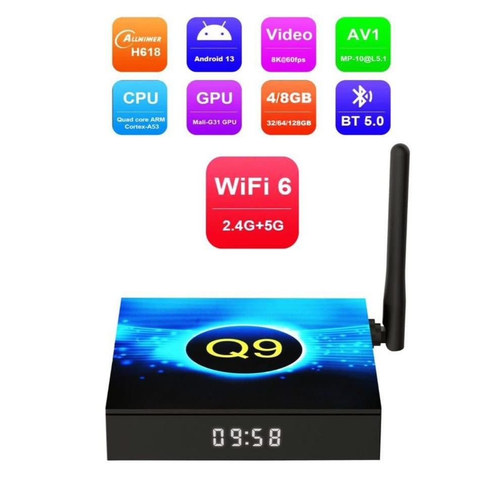 HOT] Q9 ANDROID TV BOX | TV BOX | ANDROID 13 | PREMIUM | WIFI ...