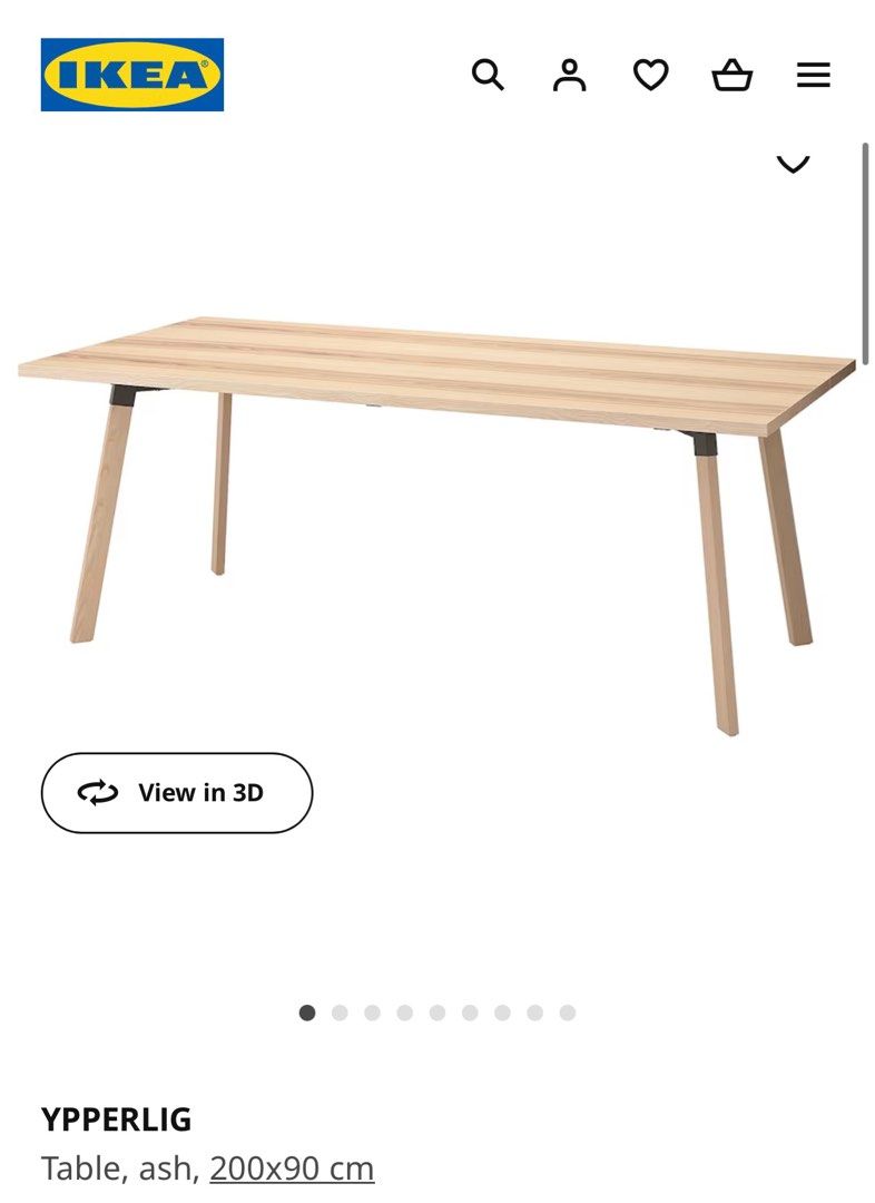 IKEA YPPERLIG Dining Table Furniture Home Living Furniture