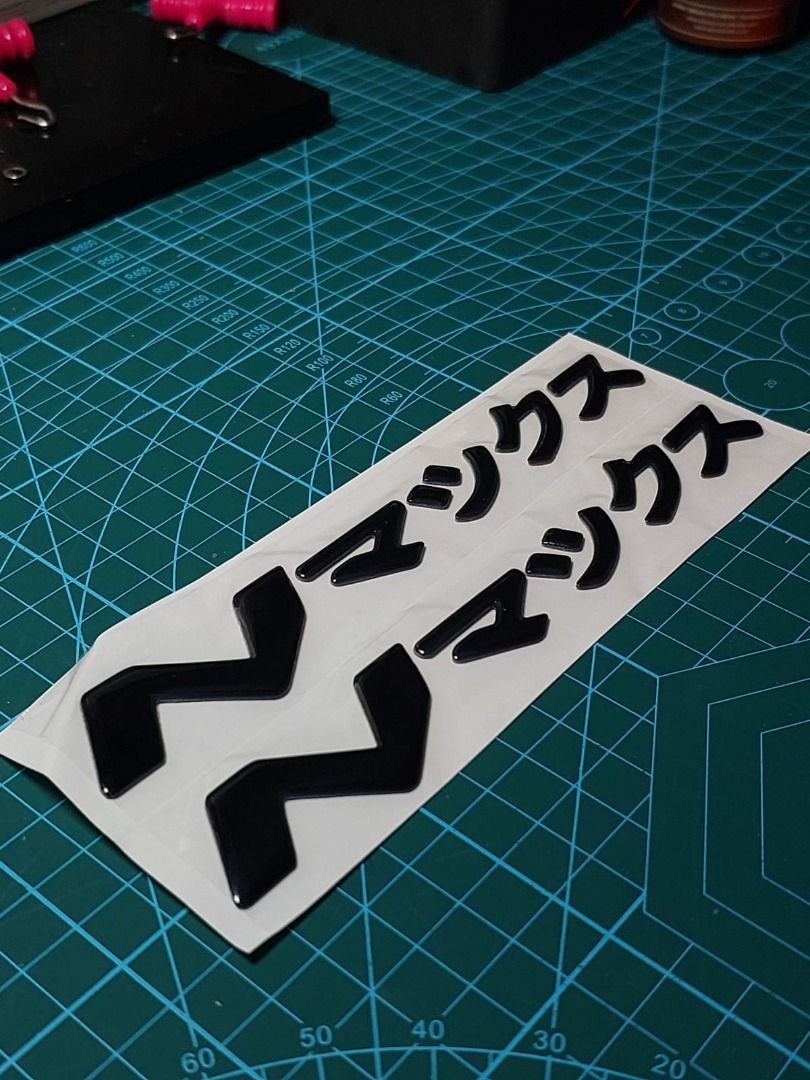[INSTOCK] XMAX NMAX Sticker Embossed Waterproof, Motorcycles ...