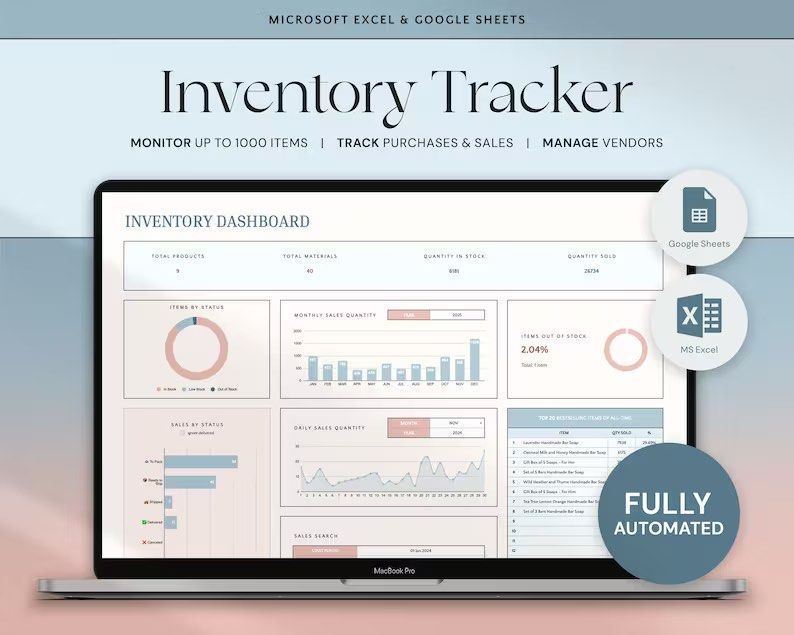 Inventory Tracker Spreadsheet, Computers & Tech, Office & Business ...