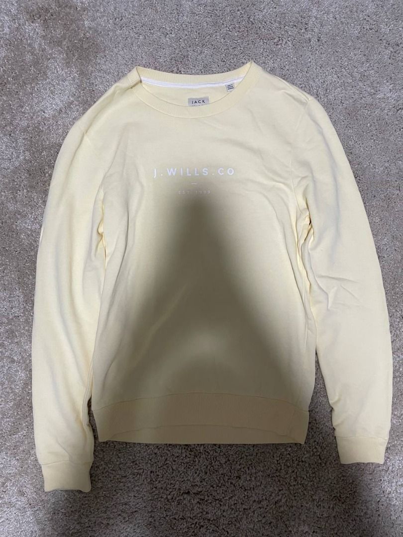 Jack Wills Sweater Pastel Yellow Men s Fashion Coats Jackets