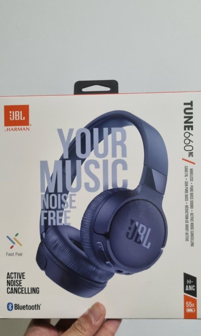JBL Tune 660NC Wireless noise cancelling headphones, Audio, Headphones ...
