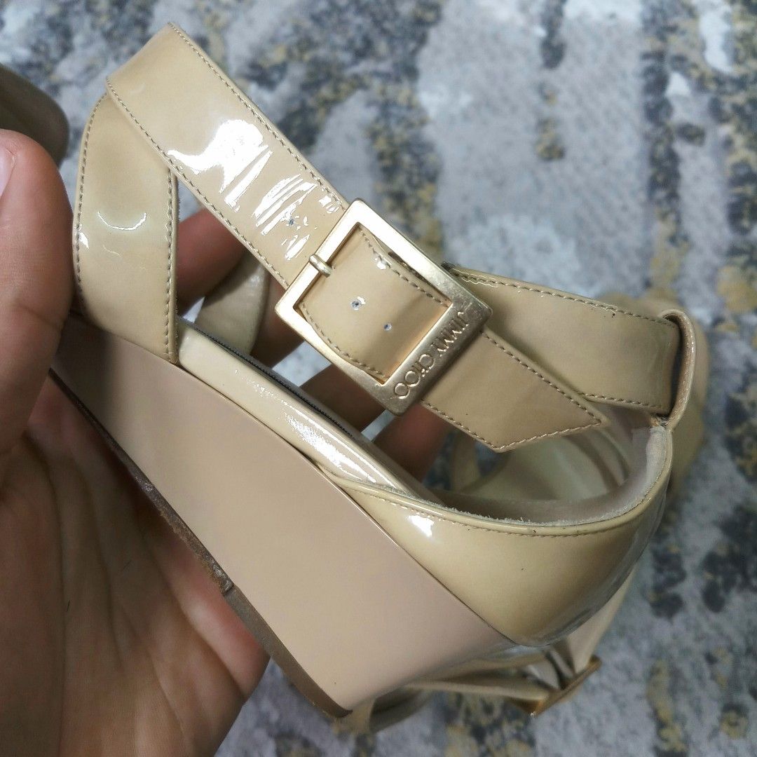 Jimmy Choo Chiara Demi Wedge Crisscross Sandals Women s Fashion