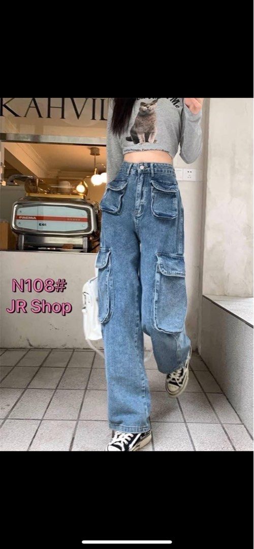 JR Cargo Pants garterized back - BKK/Bangkok (Category: Jeans) located in Manila. Submitted by smbc05 (Listing ID 1272410205, Image 1). Description: Selling this cargo pants as it does not fit my body frame. Regular price is 1050 From Bangkok. measurement waist - 26-32 inches hips up to 42inches length 40 inches.