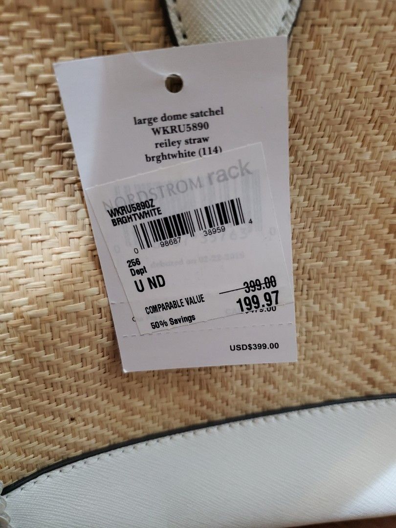 Kate spade reiley best sale straw large dome satchel