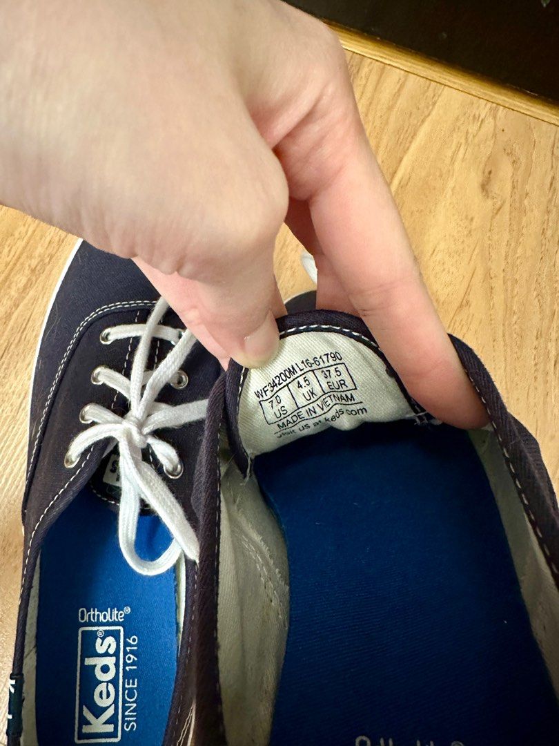 Keds Black Navy Ortholite Shoes Women s Fashion Footwear