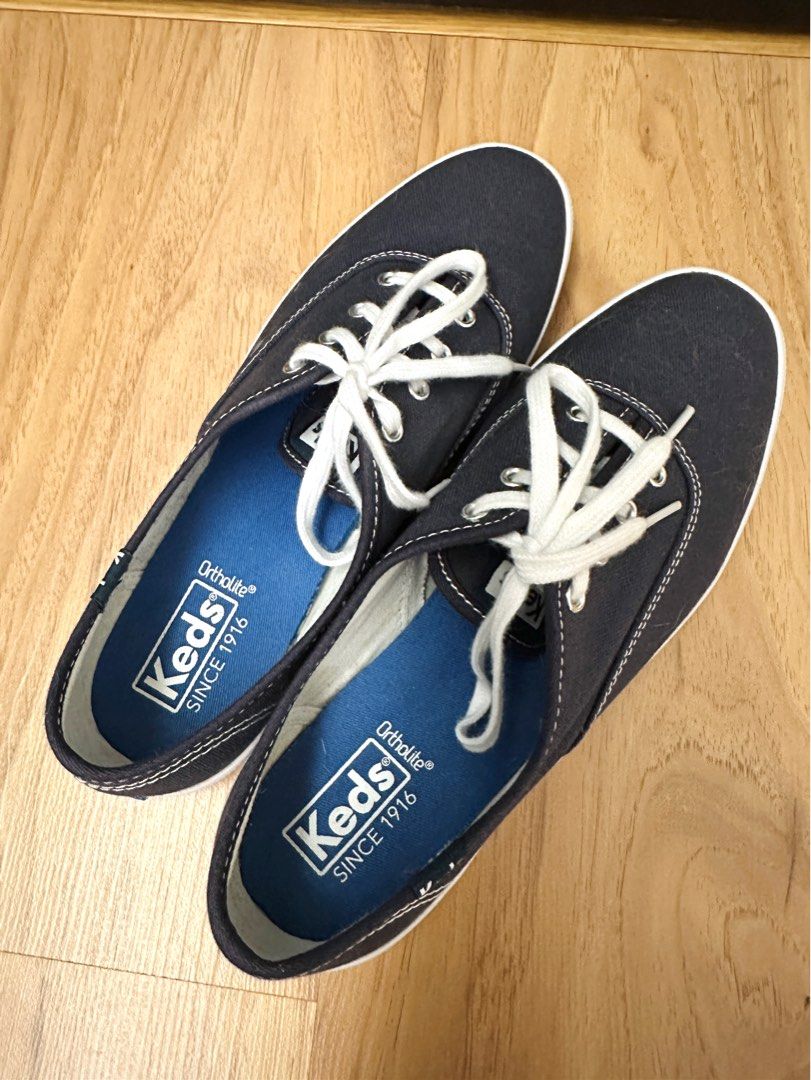 Keds Black Navy Ortholite Shoes Women s Fashion Footwear