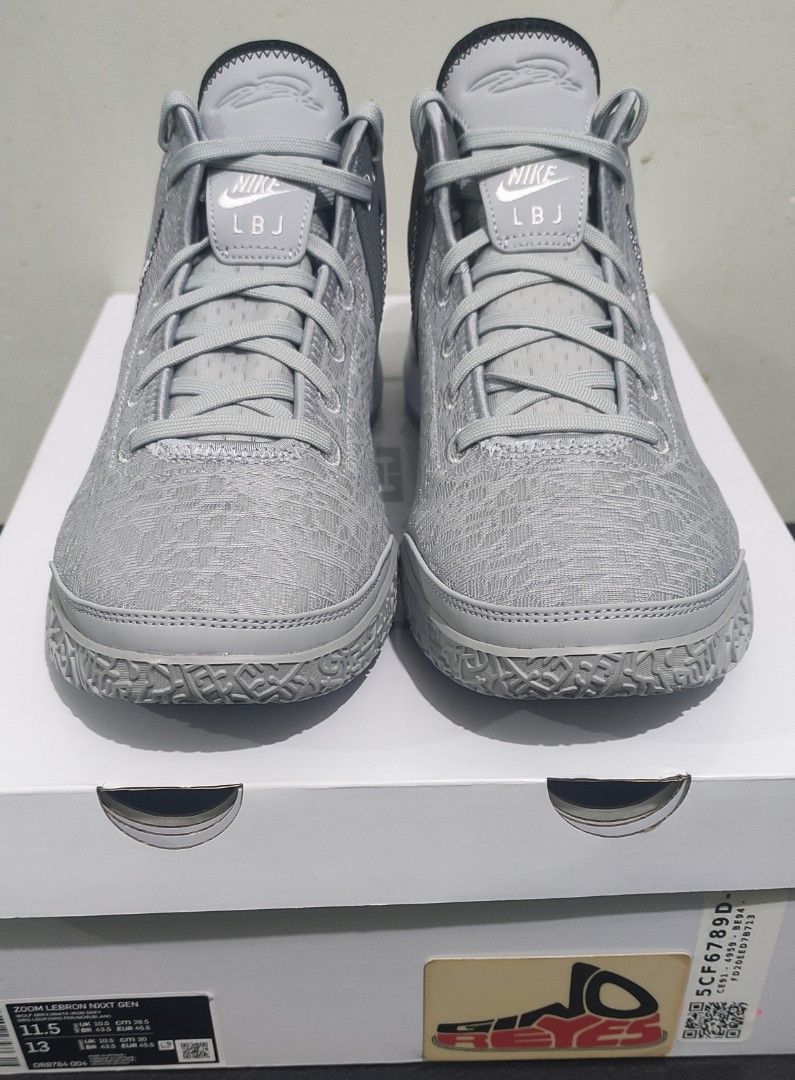 LeBron NXXT Gen 'Grey/Gold' (Category: Sneakers) located in Paranaque City. Submitted by ginolegitimo (Listing ID 1273550019, Image 2). Description: LeBron NXXT Gen 'Grey/Gold' Brand new with box Size 11.5 US ₱6,998.00 Shipping fee c/o buyer Location: Sun Valley, Parañaque Mode of payment: BPI.