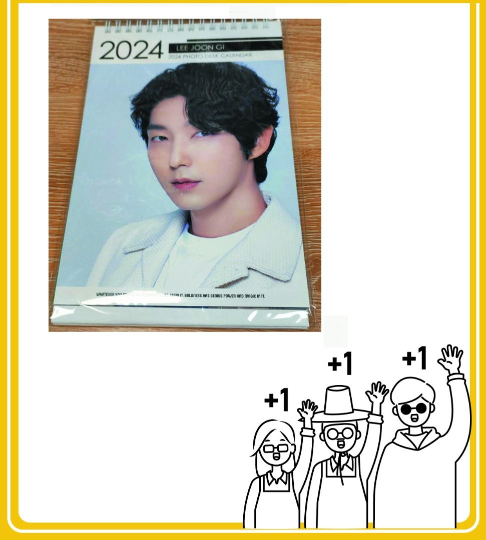 Lee Joon Gi 2024 Desk Calendar+ Sticker Arthdal Chronicles The Sword