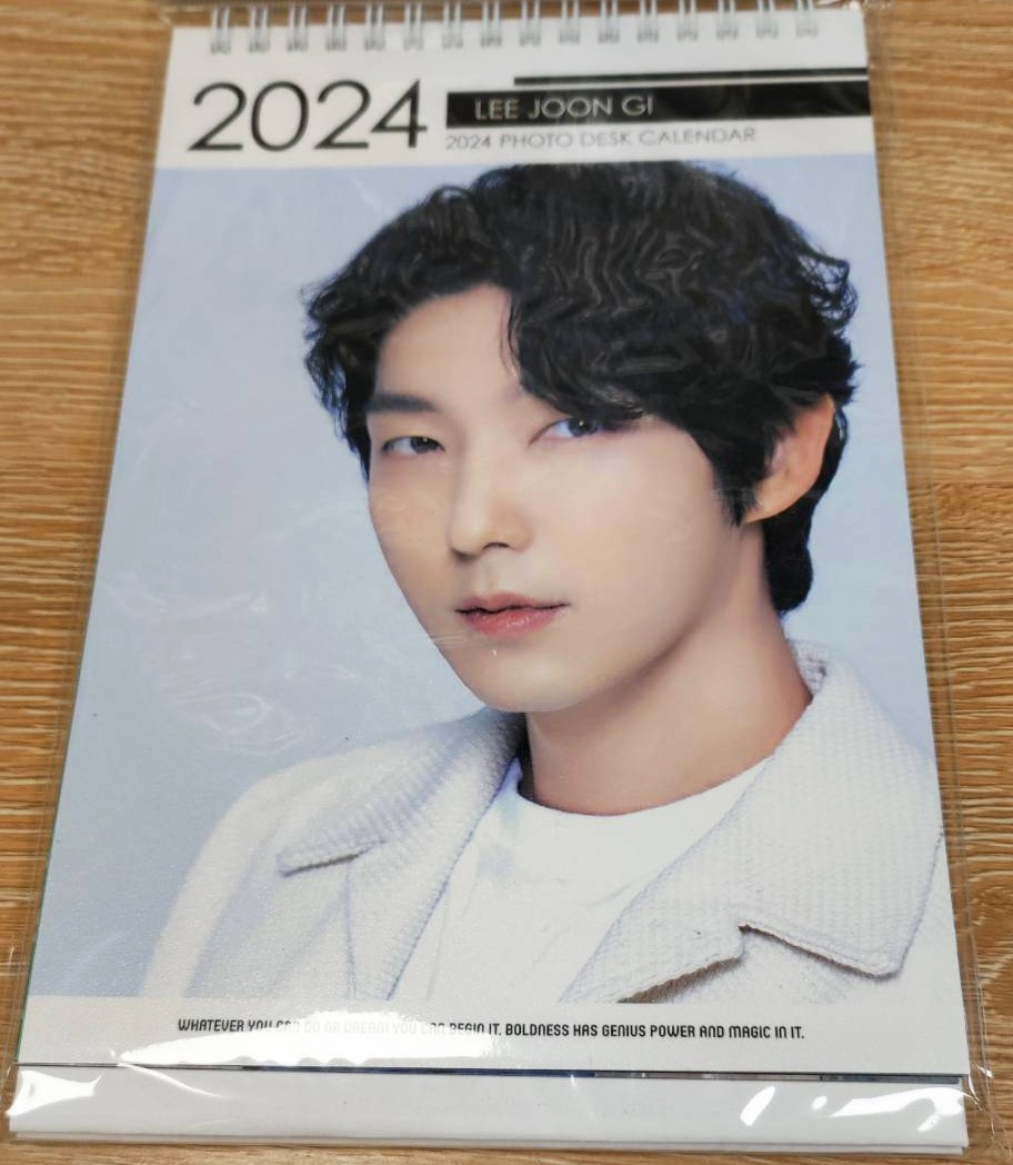 Lee Joon Gi Kalender Meja 2024+ Stiker 2024 Desk Calendar+ Sticker