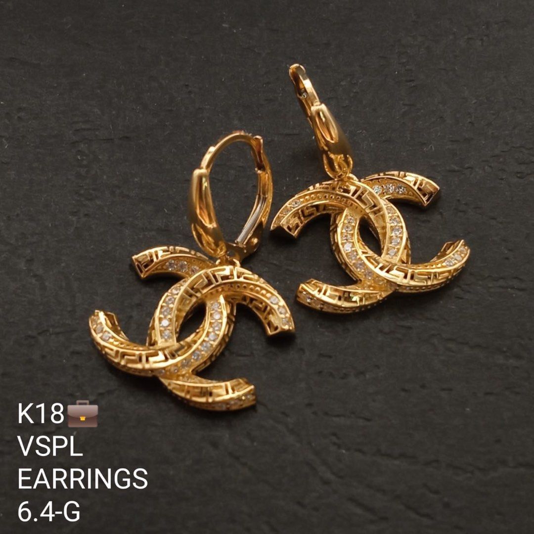 Chanel hotsell earring backs