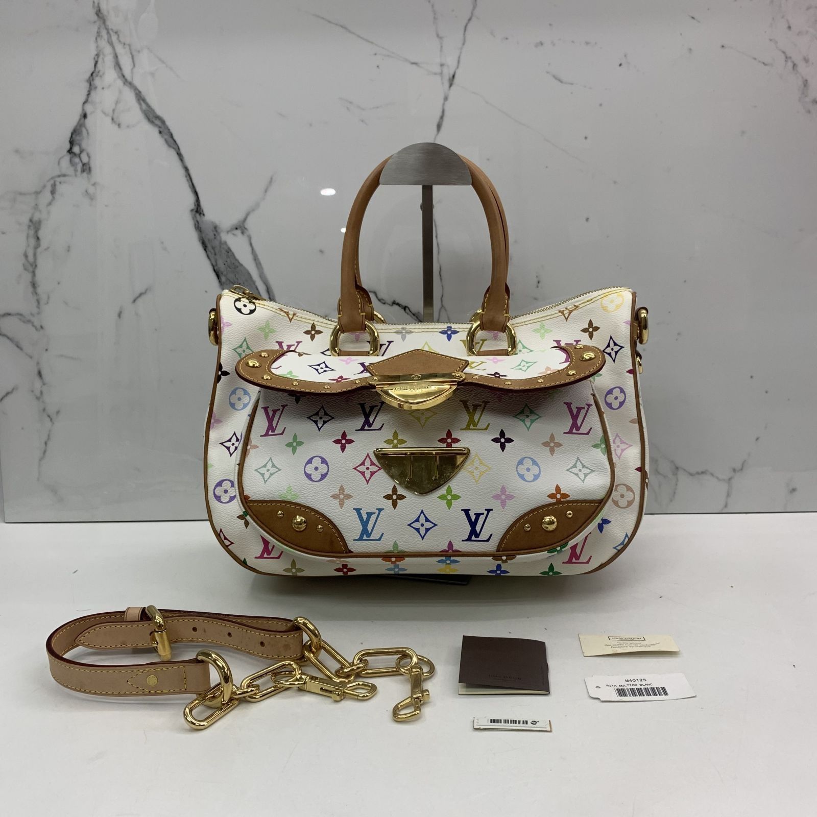 LOUIS VUITTON M40125 MONOGRAM MULTICOLOUR RITA 2 WAY HANDBAG 237042441 GI Luxury Bags Wallets on Carousell
