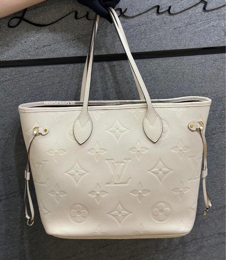 White neverfull hotsell gm
