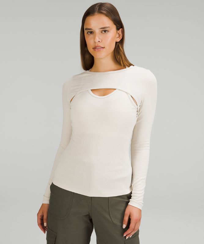 I got this beautiful long sleeve ( Nulu Scoop Neck Yoga LS