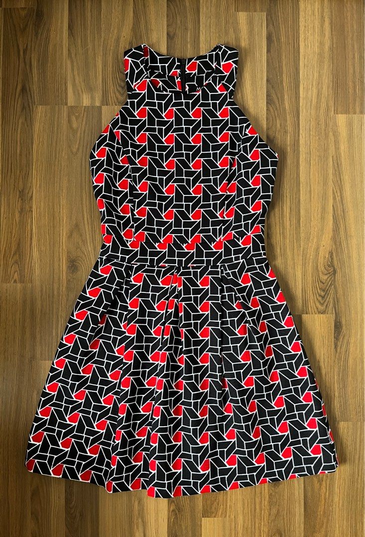 Dress with geometric shapes sale