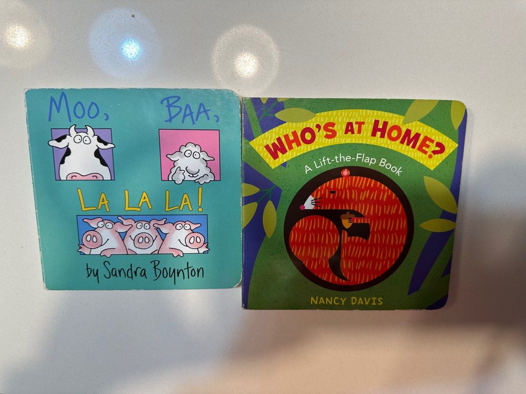 Moo, Baa, La La La book and Who’s at home book, Hobbies & Toys, Books ...