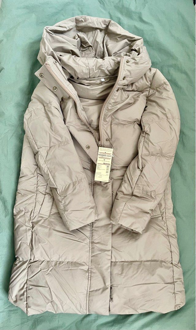 Muji australian down hooded deals coat