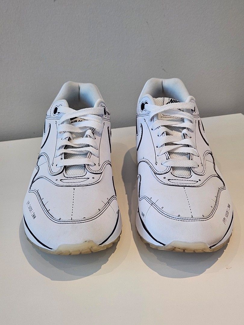 Nike air max 1 sketch best sale black
