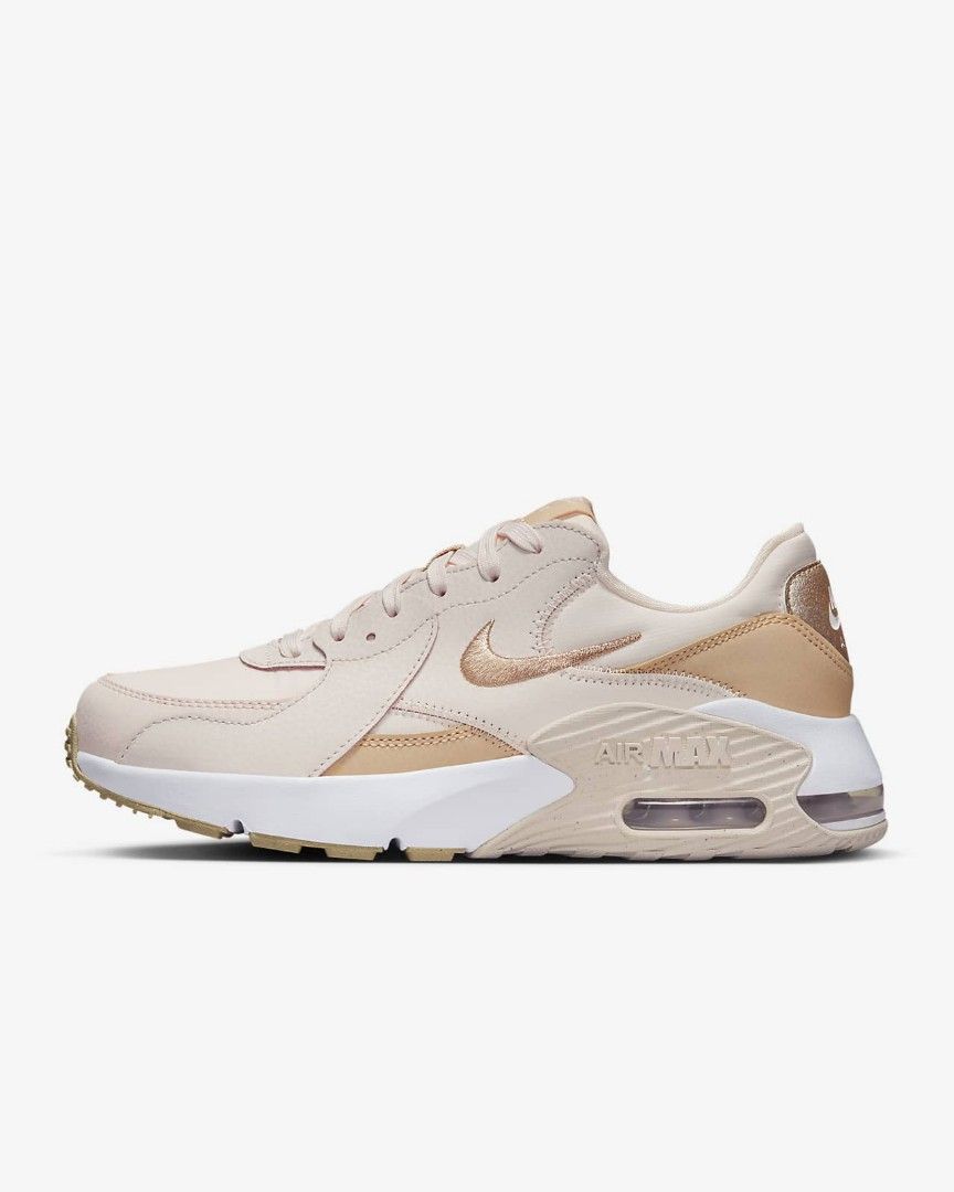 Nike Air Max Excee Light Soft Pink White Shimmer Sneakers Size US