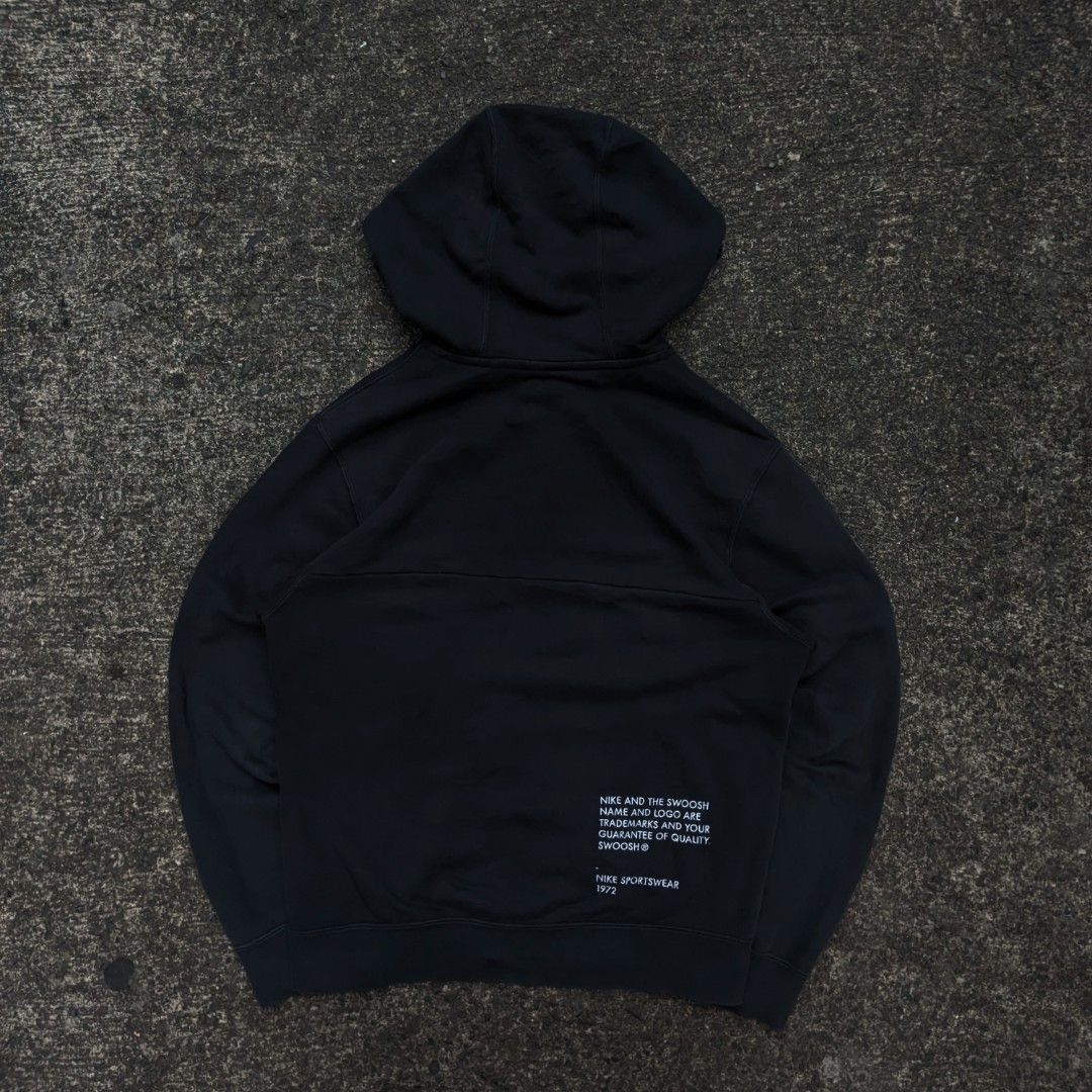 mens nike double swoosh hoodie