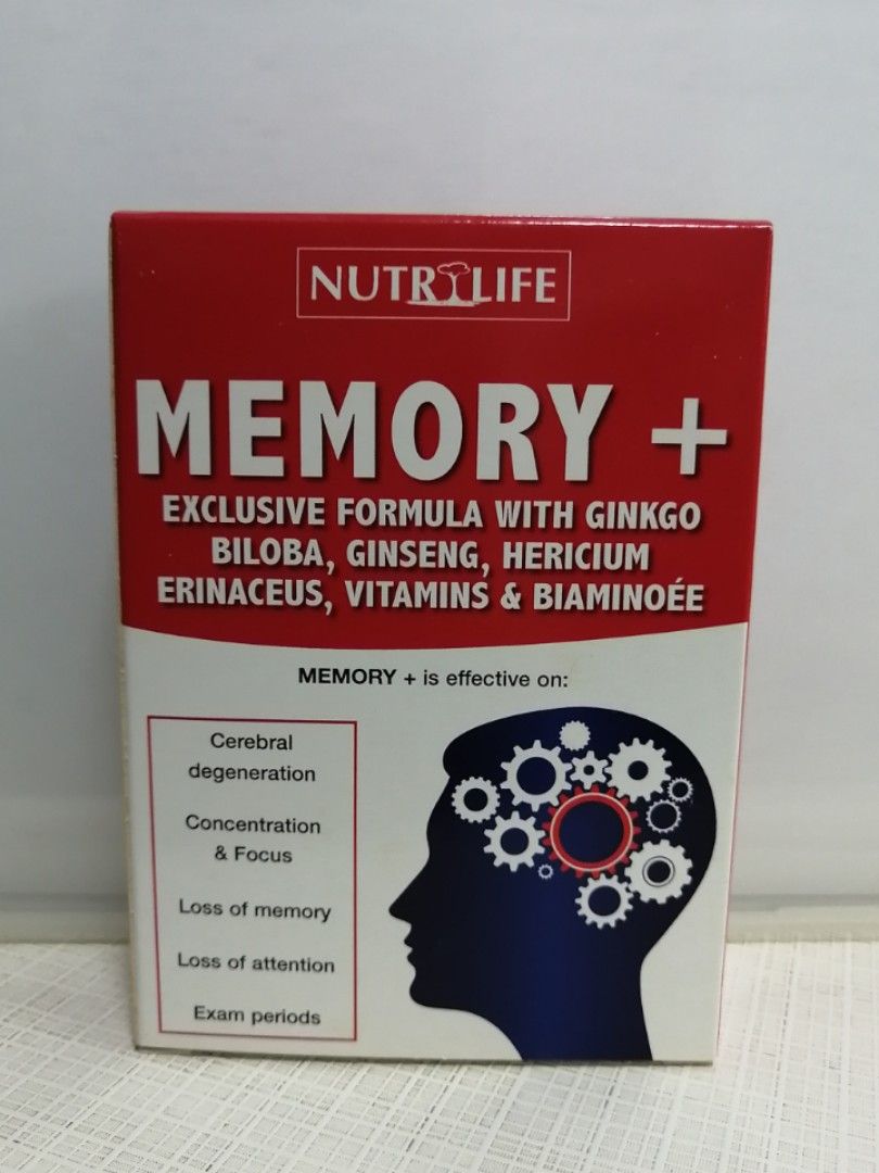 NutriLife Memory+, Health & Nutrition, Health Supplements, Vitamins ...