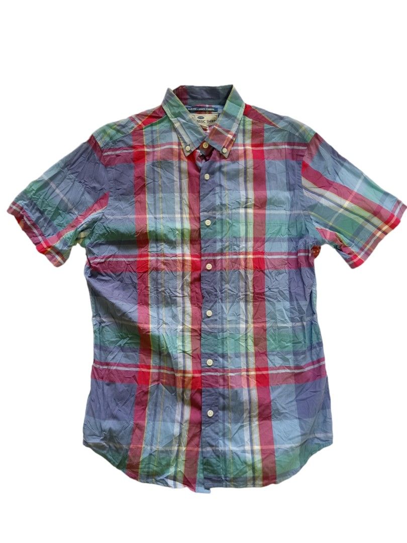 oldnavy slim fit, Men's Fashion, Tops & Sets, Formal Shirts on Carousell