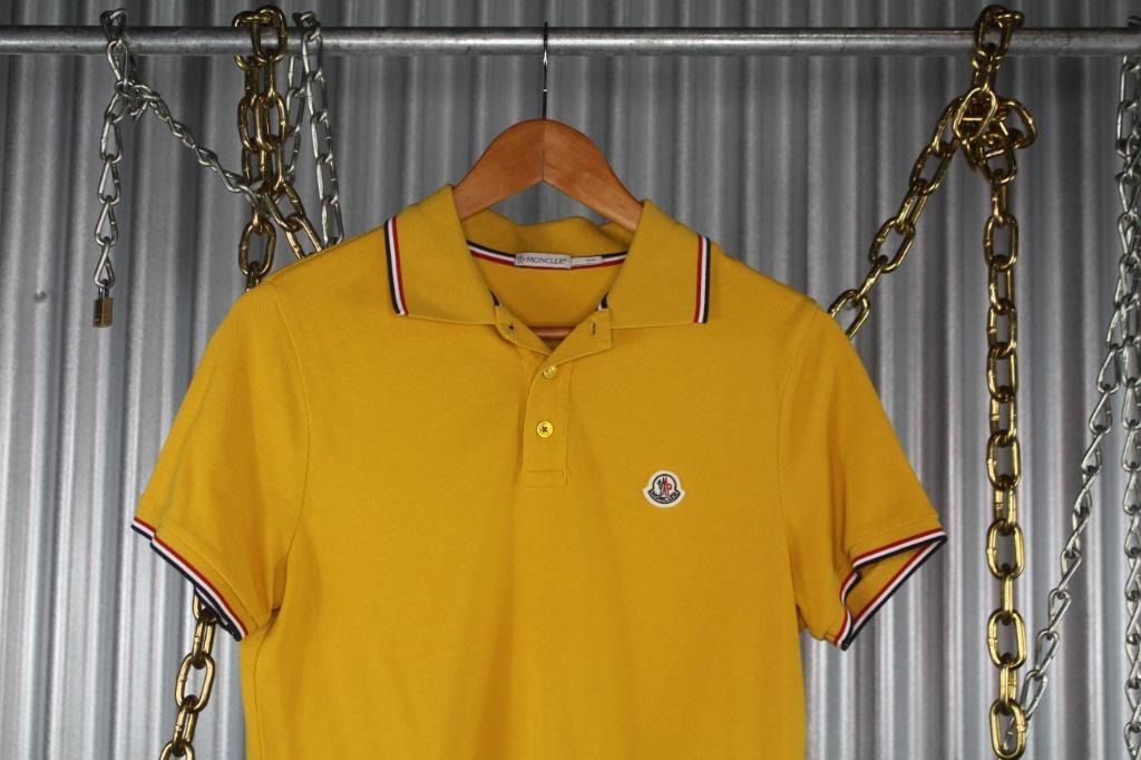 Moncler yellow polo store