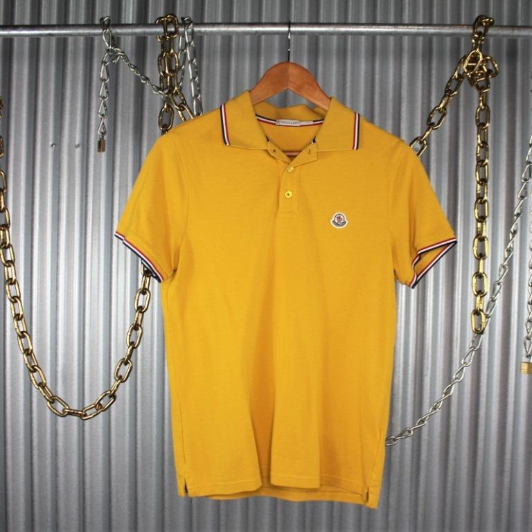 moncler yellow polo
