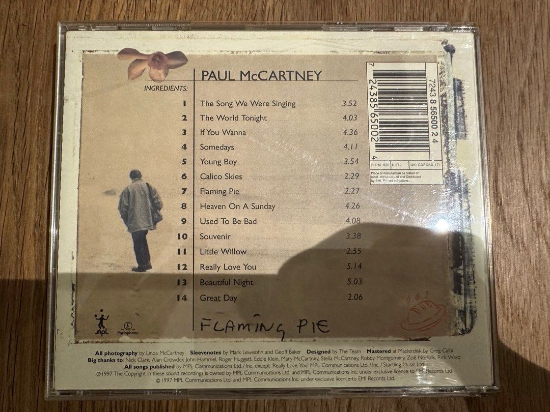 Paul McCartney Flaming Pie CD, 興趣及遊戲, 音樂、樂器& 配件, 音樂