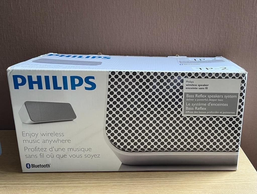 PHILIPS SBT300WHI Bass Reflex System Bluetooth Wireless Speaker